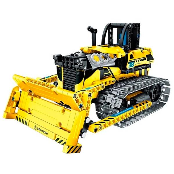 Конструктор с радиоуправлением XTech 3 in 1 Bulldozer Транспорт/ Желтый photo 1