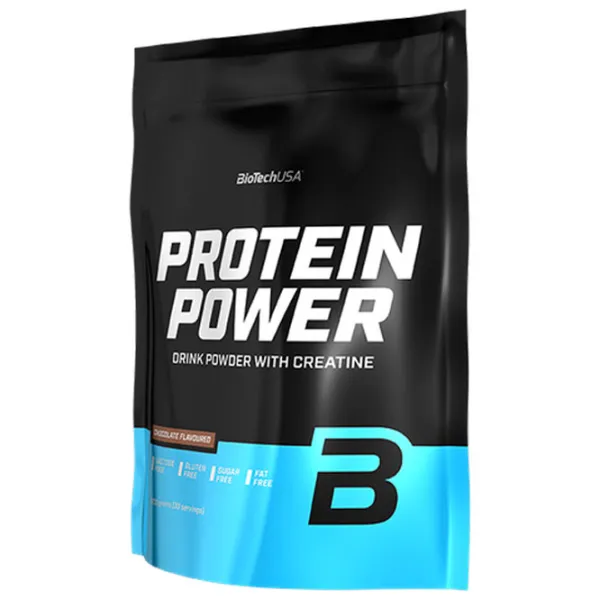 Proteină BioTechUSA Protein Power 1000 g (5999076227952) praf/ Ciocolată photo 1