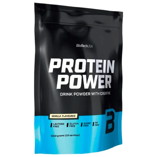 Proteină BioTechUSA Protein Power 1000 g (5999076227945) praf/ Vanilie photo 1 Proteină BioTechUSA Protein Power 1000 g (5999076227945) praf/ Vanilie photo 1