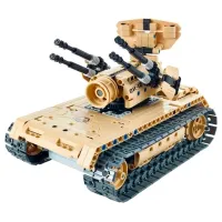 Конструктор с радиоуправлением XTech 2 in 1 Tank & Anti-aircraft Транспорт/ Бежевый