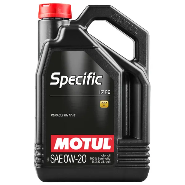 Моторное масло Motul 0W-20 Specific 17 FE 0W-20 5 л синтетическое photo 1