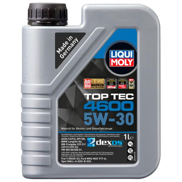 Моторное масло Liqui Moly 5W-30 Top Tec 4600 5W-30 1 л синтетическое photo 1 Моторное масло Liqui Moly 5W-30 Top Tec 4600 5W-30 1 л синтетическое photo 1
