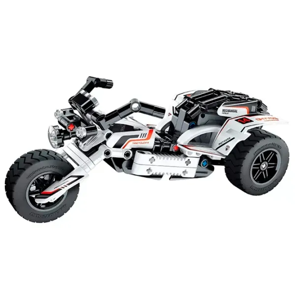 Конструктор XTech Pull Back Motorbike Транспорт/ Белый photo 1