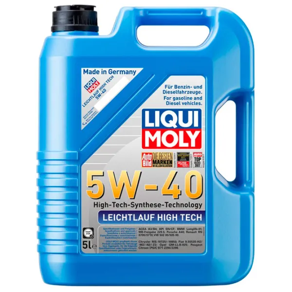 Ulei de motor Liqui Moly 5W-40 Leichtlauf High Tech 5W-40 5 l sintetic photo 1