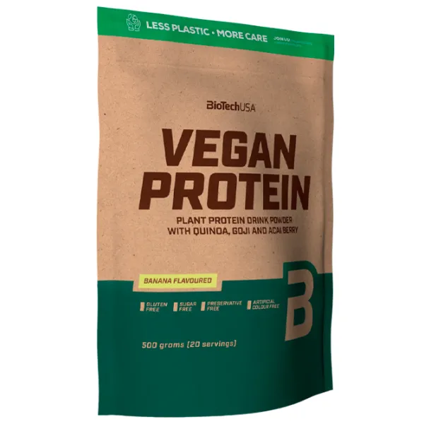 Proteină BioTechUSA Vegan Protein 500 g (5999076234813) praf/ Banană photo 1 Proteină BioTechUSA Vegan Protein 500 g (5999076234813) praf/ Banană photo 1