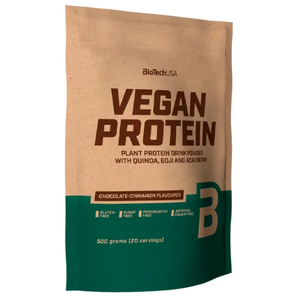 Proteină BioTechUSA Vegan Protein 500 g (5999076228362) praf/ Ciocolată, scorțișoară photo 1 Proteină BioTechUSA Vegan Protein 500 g (5999076228362) praf/ Ciocolată, scorțișoară photo 1