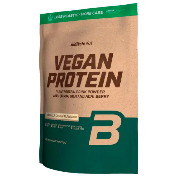 Proteină BioTechUSA Vegan Protein 500 g (5999076228379) praf/ Tort de vanilie photo 1
