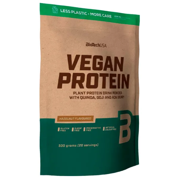 Proteină BioTechUSA Vegan Protein 500 g (5999076234820) praf/ Alune photo 1 Proteină BioTechUSA Vegan Protein 500 g (5999076234820) praf/ Alune photo 1
