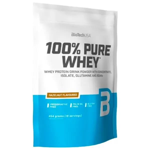 Proteină BioTechUSA 100% Pure Whey 454 gr (5999076238347) praf/ Alune photo 1 Proteină BioTechUSA 100% Pure Whey 454 gr (5999076238347) praf/ Alune photo 1