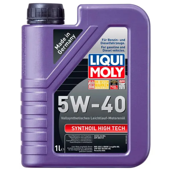 Моторное масло Liqui Moly 5W-40 Synthoil High Tech 5W-40 1 л синтетическое photo 1