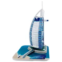 Puzzle 3D CubicFun Burj al-Arab 6+/ Numărul de piese: 46