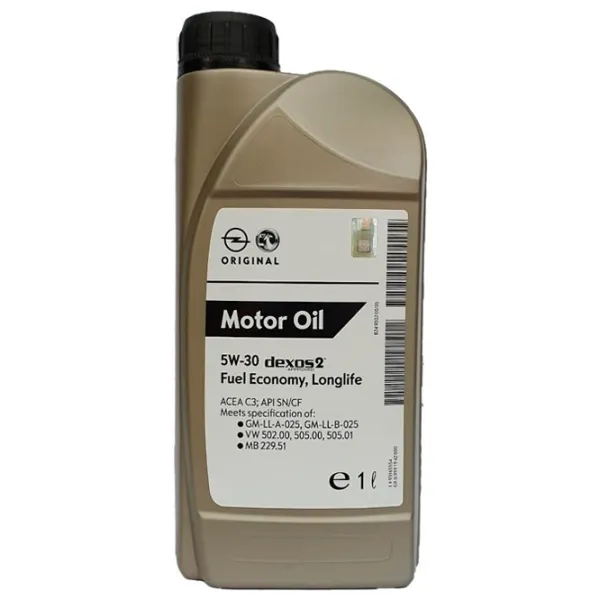 Ulei de motor GM 5W-30 Dexos2 5W-30 1 l sintetic photo 1 Ulei de motor GM 5W-30 Dexos2 5W-30 1 l sintetic photo 1