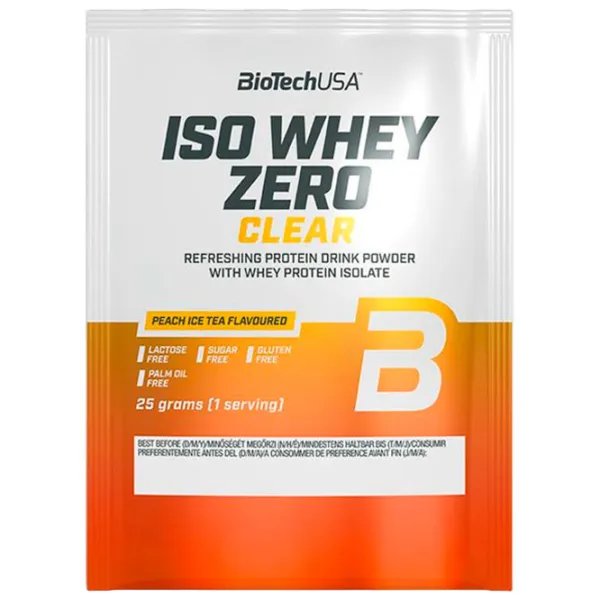 Proteină BioTechUSA Iso Whey Zero Clear 25 g (5999076237258) praf/ Ceai de piersici cu gheață photo 1 Proteină BioTechUSA Iso Whey Zero Clear 25 g (5999076237258) praf/ Ceai de piersici cu gheață photo 1
