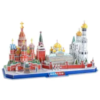 Puzzle 3D CubicFun Moscow 6+/ Numărul de piese: 204