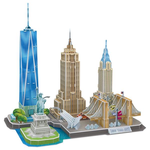 Puzzle 3D CubicFun New York City 6+/ Numărul de piese: 114 photo 1