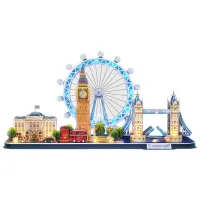 Puzzle 3D CubicFun London LED 6+/ Numărul de piese: 186