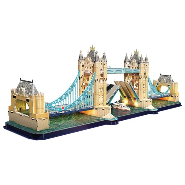 Пазл 3D CubicFun Tower Bridge LED 10+/ Количество деталей: 222 photo 1