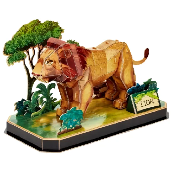 Пазл 3D CubicFun Lion 5+/ Количество деталей: 40 photo 1