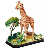 Puzzle 3D CubicFun Giraffe 5+/ Numărul de piese: 43