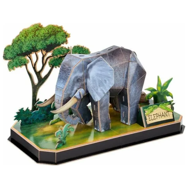 Пазл 3D CubicFun Elephant 5+/ Количество деталей: 42 photo 1