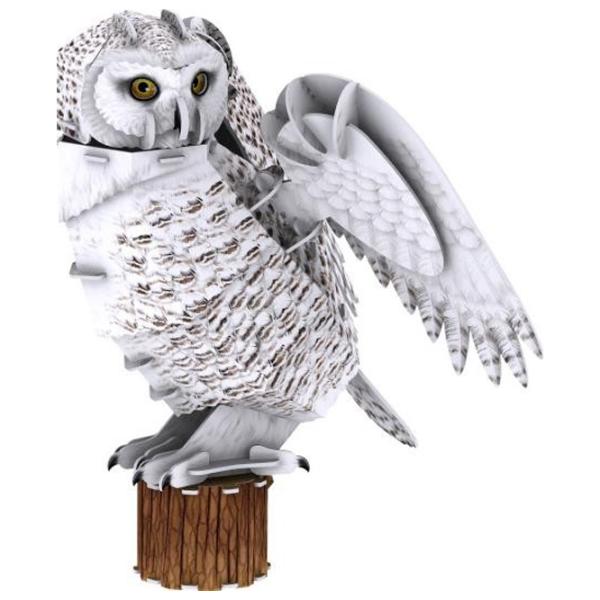 Пазл 3D CubicFun Snowy Owl 8+/ Количество деталей: 32 photo 1