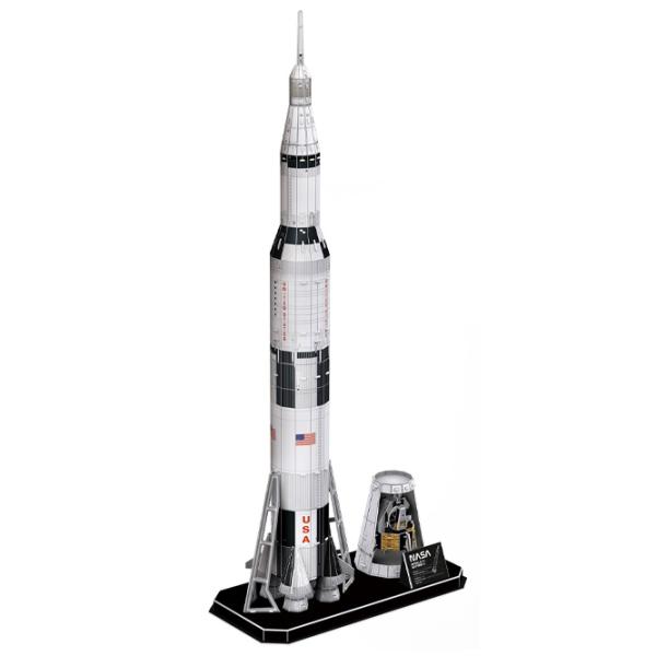 Пазл 3D CubicFun Apollo Saturn V Rocket 8+/ Количество деталей: 136 photo 1