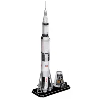 Puzzle 3D CubicFun Apollo Saturn V Rocket 8+/ Numărul de piese: 136