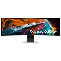Монитор Samsung Odyssey G9 G95SC 49" DWQHD 240 Гц/ 0.03 мс/ Серебристый