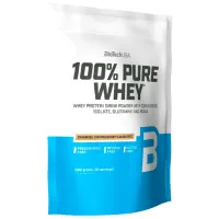 Proteină BioTechUSA 100% Pure Whey 1000 g (5999076238217) praf/ Caramel, capuccino