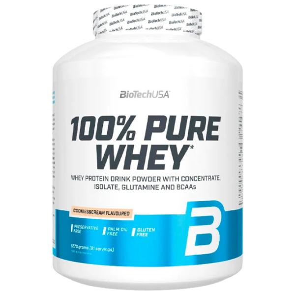Proteină BioTechUSA 100% Pure Whey 2270 g (5999076220526) praf/ Biscuit cu cremă photo 1 Proteină BioTechUSA 100% Pure Whey 2270 g (5999076220526) praf/ Biscuit cu cremă photo 1