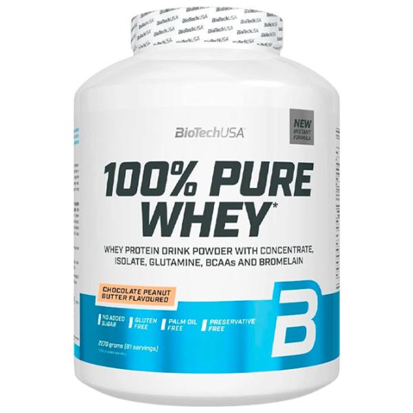 Proteină BioTechUSA 100% Pure Whey 2270 g (5999076238095) praf/ Сiocolată, unt de arahide photo 1 Proteină BioTechUSA 100% Pure Whey 2270 g (5999076238095) praf/ Сiocolată, unt de arahide photo 1