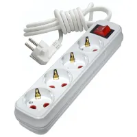 Удлинитель Horoz 200.405.402 5 м Белый