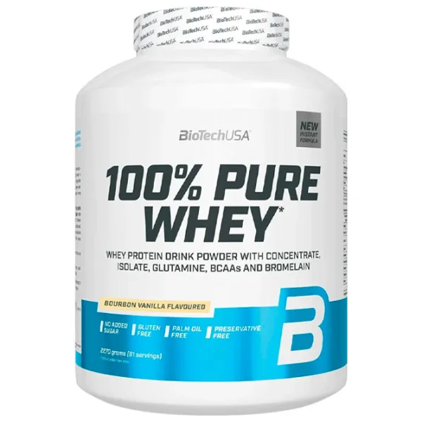 Proteină BioTechUSA 100% Pure Whey 2270 g (5999076237999) praf/ Vanilie Bourbon photo 1 Proteină BioTechUSA 100% Pure Whey 2270 g (5999076237999) praf/ Vanilie Bourbon photo 1