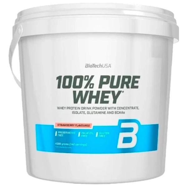 Proteină BioTechUSA 100% Pure Whey 4000 g (5999076237951) praf/ Сăpșuni photo 1 Proteină BioTechUSA 100% Pure Whey 4000 g (5999076237951) praf/ Сăpșuni photo 1