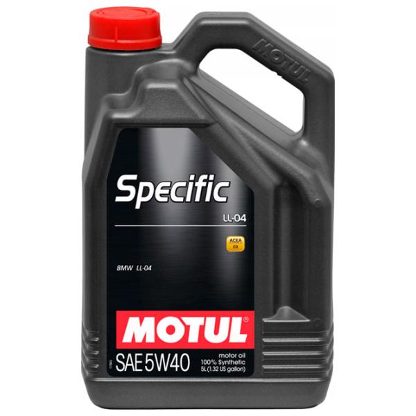 Моторное масло Motul 5W-40 SPECIFIC LL-04 5W-40 5 л синтетическое photo 1