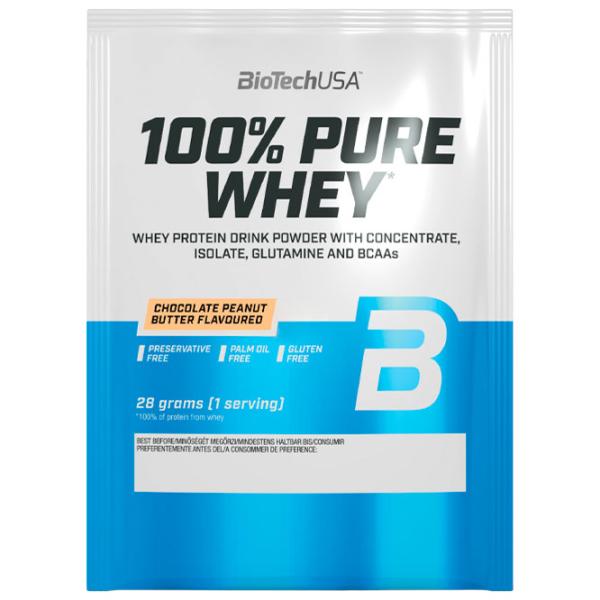 Протеин BioTechUSA 100% Pure Whey 28 г (5999076238569) порошок/ Шоколад , Фундук photo 1 Протеин BioTechUSA 100% Pure Whey 28 г (5999076238569) порошок/ Шоколад , Фундук photo 1