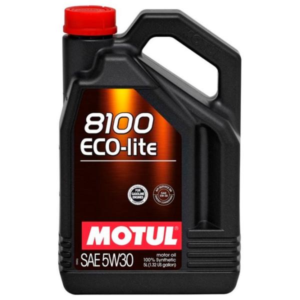 Моторное масло Motul 5W30 8100 ECO-LITE 5W-30 5 л синтетическое photo 1 Моторное масло Motul 5W30 8100 ECO-LITE 5W-30 5 л синтетическое photo 1