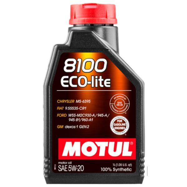Моторное масло Motul 5W-20 8100 ECO-LITE 5W-20 1 л синтетическое photo 1 Моторное масло Motul 5W-20 8100 ECO-LITE 5W-20 1 л синтетическое photo 1
