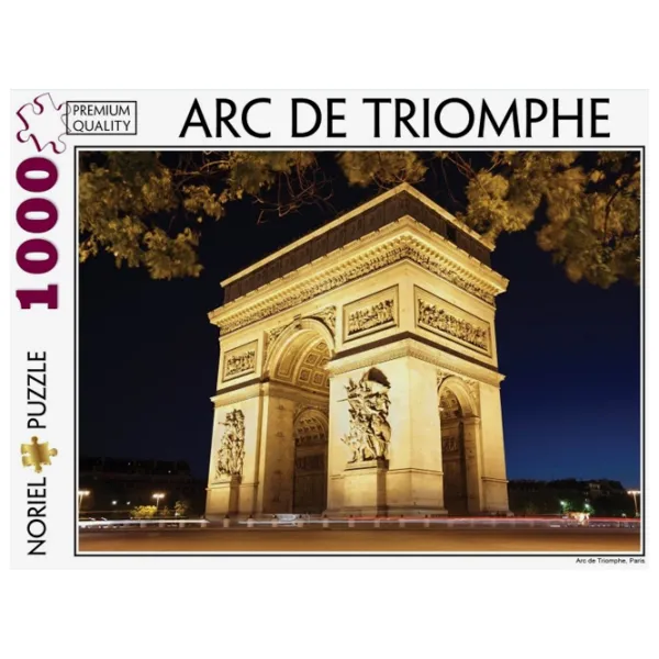 Пазл 2D Noriel Arc de Triomphe 5+/ Количество деталей: 1000 photo 1 Пазл 2D Noriel Arc de Triomphe 5+/ Количество деталей: 1000 photo 1