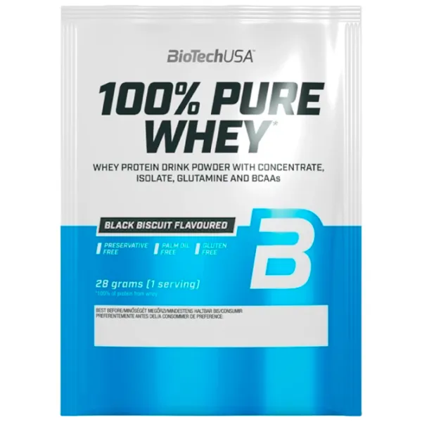 Proteină BioTechUSA 100% Pure Whey 28 g (5999076240098) praf/ Biscuit cu cremă photo 1 Proteină BioTechUSA 100% Pure Whey 28 g (5999076240098) praf/ Biscuit cu cremă photo 1