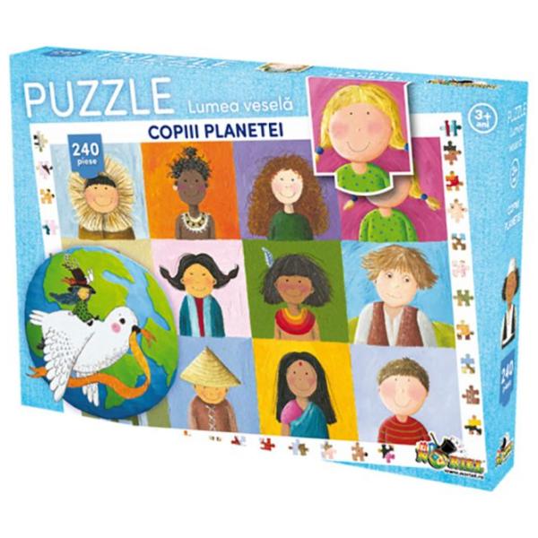 Puzzle 2D Noriel Copiii planetei 3+/ Numărul de piese: 240 photo 1
