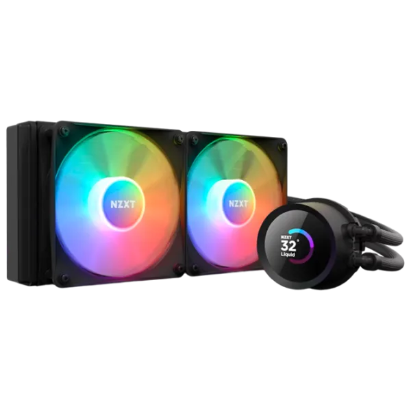 Жидкостное охлаждение NZXT Kraken 280 RGB Гидравлический подшипник/ 1800 об/ мин photo 1