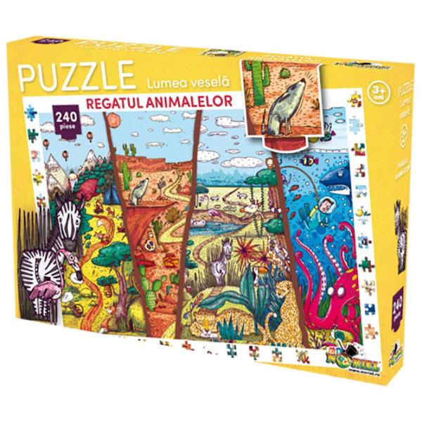 Пазл 2D Noriel Regatul animalelor 3+/ Количество деталей: 240 photo 1 Пазл 2D Noriel Regatul animalelor 3+/ Количество деталей: 240 photo 1