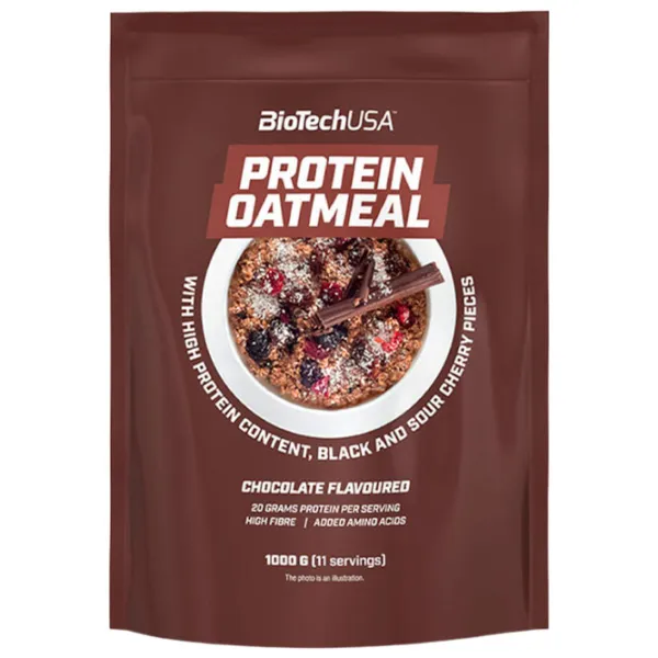 Proteină BioTechUSA Protein Oatmel 1000 g (5999076236435) Fulgi de ovăz/ Chocolate, cherry photo 1 Proteină BioTechUSA Protein Oatmel 1000 g (5999076236435) Fulgi de ovăz/ Chocolate, cherry photo 1