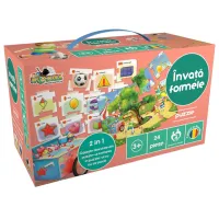 Пазл 2D Noriel 2 in 1 Выучите формы 3+/ Количество деталей: 24