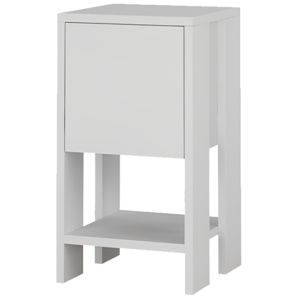 Noptiere Showdeko EMA 55 x 30 x 30/ PAL/ White photo 1