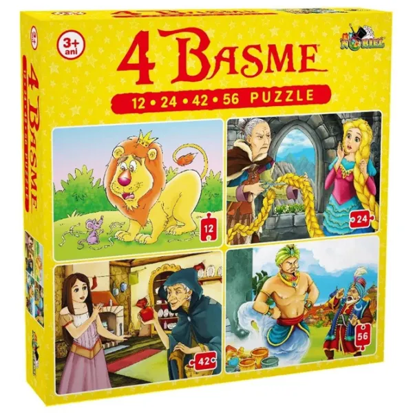 Пазл 2D Noriel 4 in 1 Сказки 3+/ Количество деталей: 134 photo 1 Пазл 2D Noriel 4 in 1 Сказки 3+/ Количество деталей: 134 photo 1