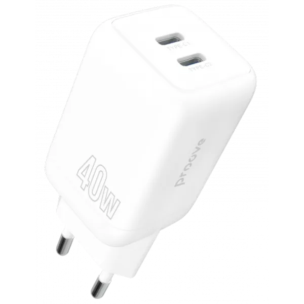 Încărcător de rețea Proove Silicone Power White photo 1