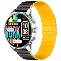 Ceas inteligent Kieslect KR2 Watch Calling 1.43"/ 46.4 mm/ Inox - Negru, Galben