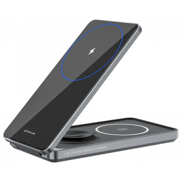 Încărcător wireless Proove Metal Edge 3 A/ Gray photo 1